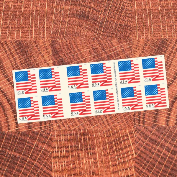 U.S Flag 2018 Forever Stamps Booklet Of 100