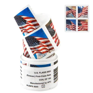 U.S Flag 2024 Forever Stamps Roll Of 100