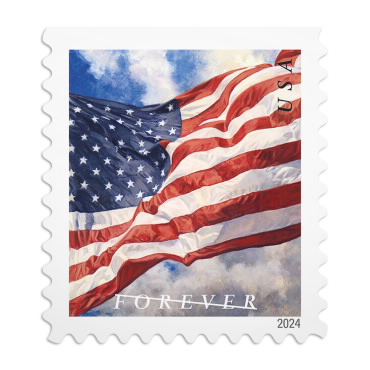 U.S Flag 2024 Forever Stamps Booklet Of 100