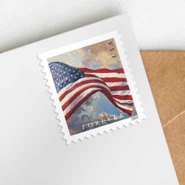 U.S Flag 2024 Forever Stamps Booklet Of 100
