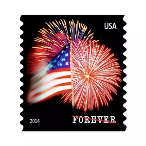 U.S Flag 2014 Forever Stamps Booklet Of 100
