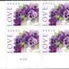 44c Love Series: Pansies in a Basket 2010 Stamps Sheets
