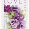 44c Love Series: Pansies in a Basket 2010 Stamps Sheets
