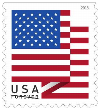 U.S Flag 2018 Forever Stamps Booklet Of 100