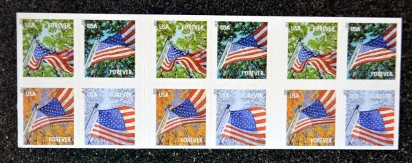 A Flag For All Seasons 2013 Forever Stamps Booklet Of 100