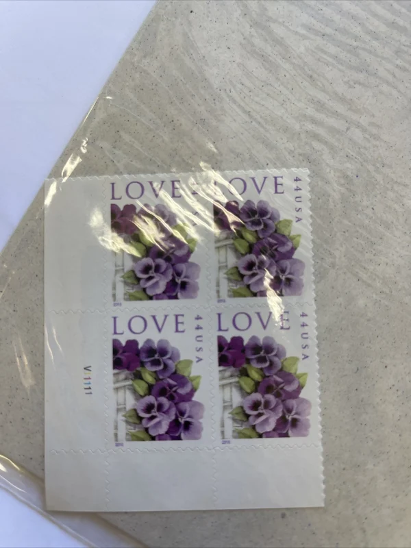 44c Love Series: Pansies in a Basket 2010 Stamps Sheets