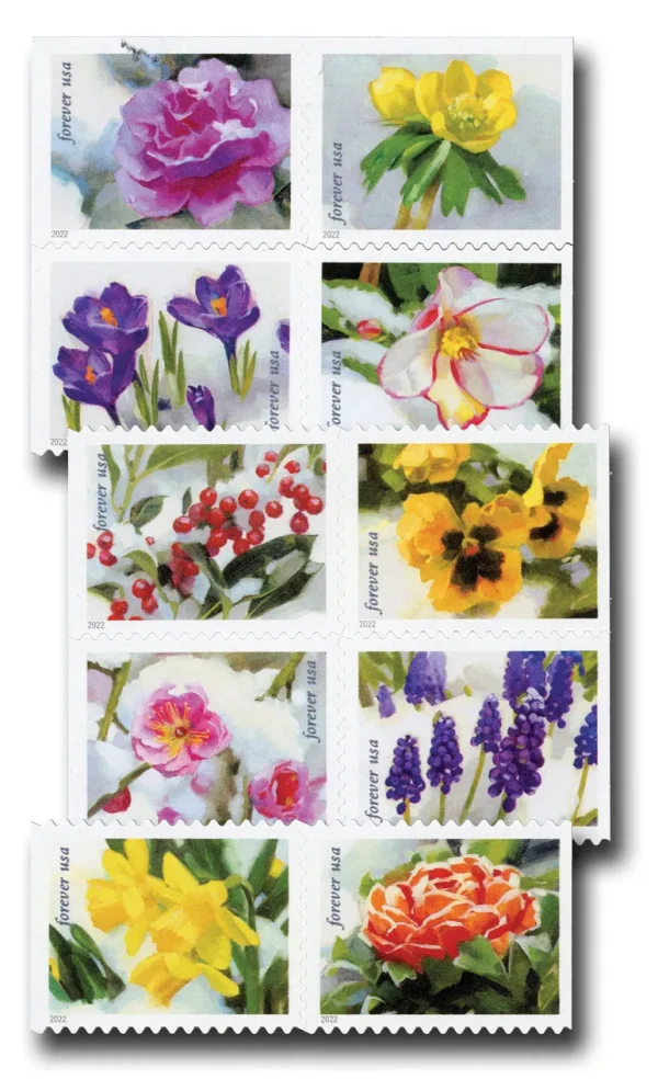 2022 "Snowy Beauty" Forever Stamps 100pcs