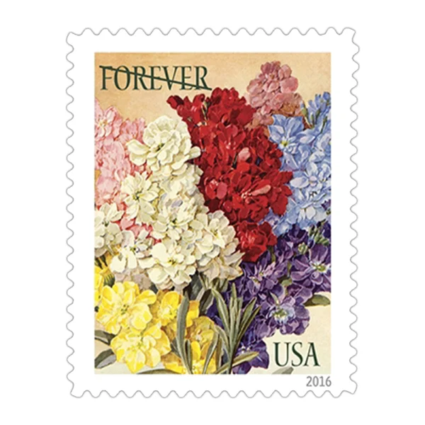 2016 "Botanical Art" Forever Stamps 100pcs