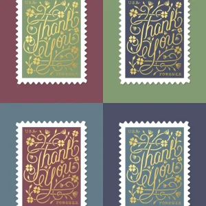 2020 "Thank You" Forever Stamps 100pcs