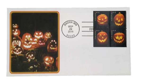 2016 "Jack-O'-Lanterns" Forever Stamps 100pcs