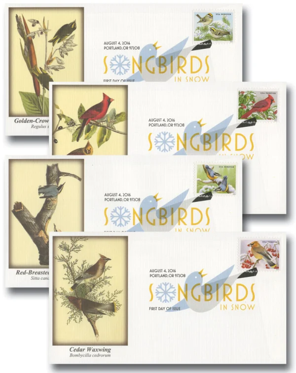 2016 "Songbirds in Snow" Forever Stamps 100pcs