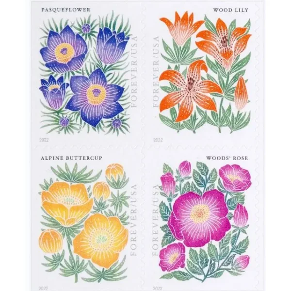 2022 "Mountain Flora" Forever Stamps 100pcs