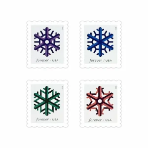 2015 "Geometric Snowflakes" Forever Stamps 100pcs