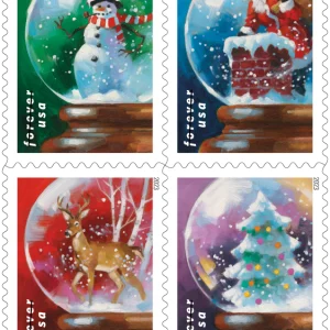 2023 "Snow Globes" Forever Stamps 100pcs