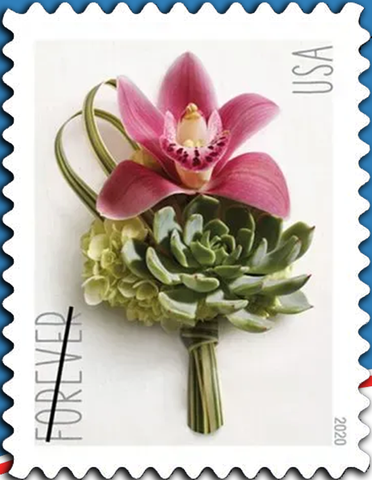 2020 "Contemporary Boutonniere" Forever Stamps 100pcs