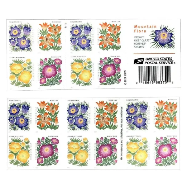 2022 "Mountain Flora" Forever Stamps 100pcs