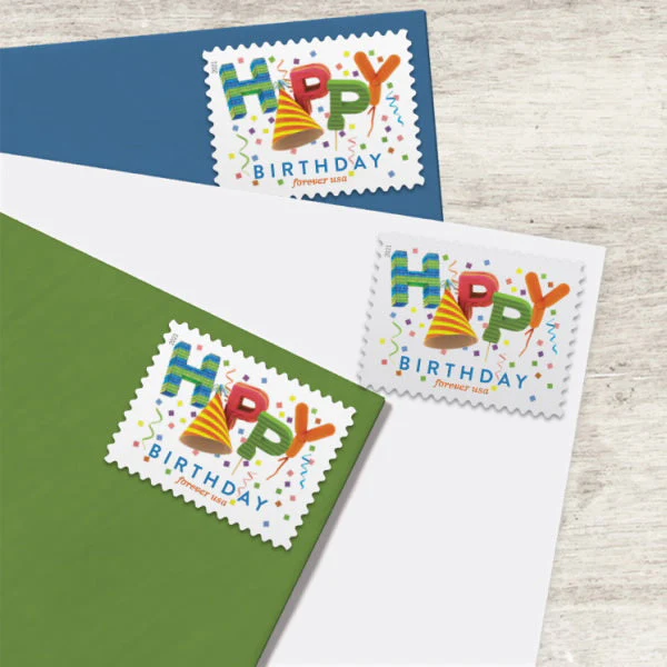2021 "Happy Birthday" Forever Stamps 100pcs