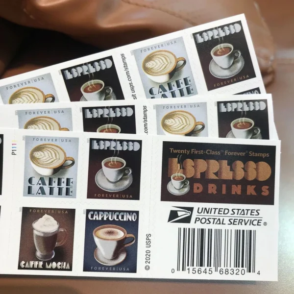 2021 "Espresso Drinks" Forever Stamps 100pcs
