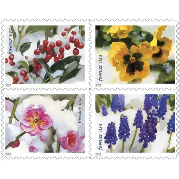 2022 "Snowy Beauty" Forever Stamps 100pcs