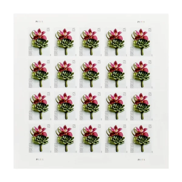 2020 "Contemporary Boutonniere" Forever Stamps 100pcs