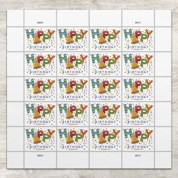 2021 "Happy Birthday" Forever Stamps 100pcs