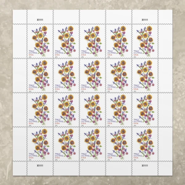 2022 "Sunflower Bouquet" 2-ounce Forever Stamps 100pcs