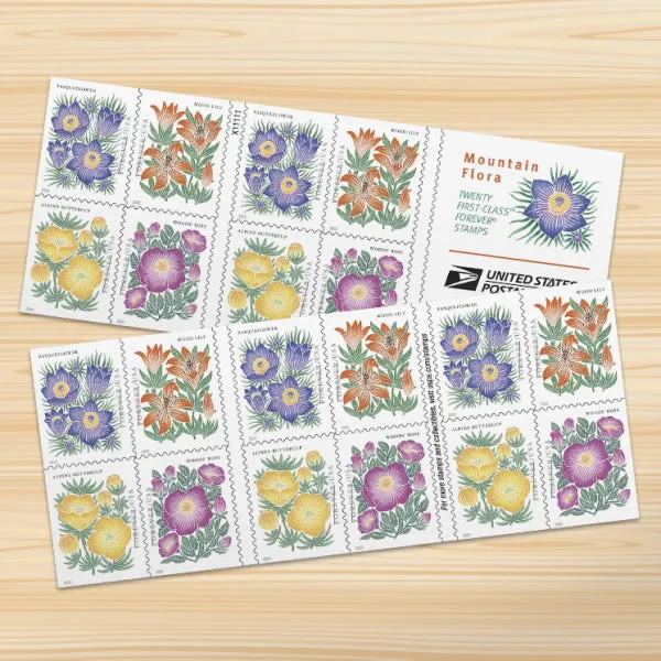2022 "Mountain Flora" Forever Stamps 100pcs