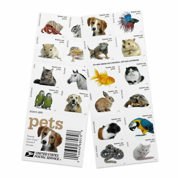 2016 "Pets" Forever Stamps 100pcs