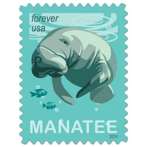 2024 "Save Manatees" Forever Stamps 100pcs