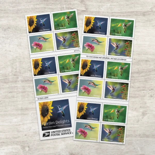 2024 "Garden Delights" Forever Stamps 100pcs