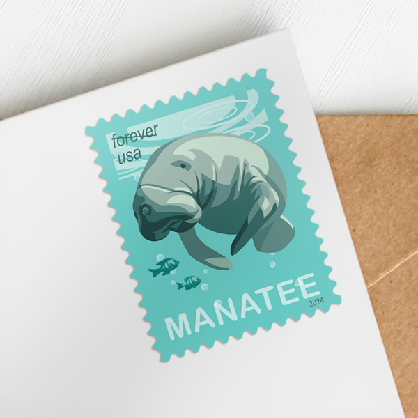 2024 "Save Manatees" Forever Stamps 100pcs