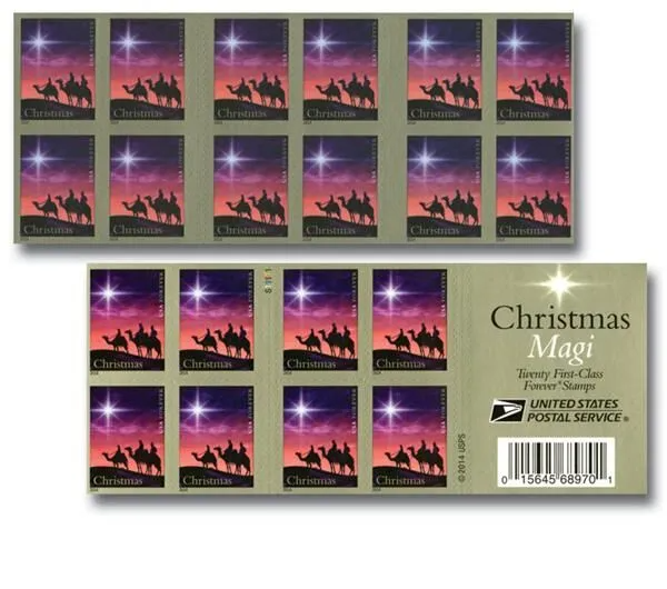 2014 "Christmas Magi" Forever Stamps 100pcs