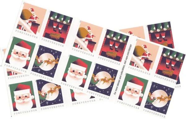 2021 "A Visit from St. Nick" Forever Stamps 100pcs