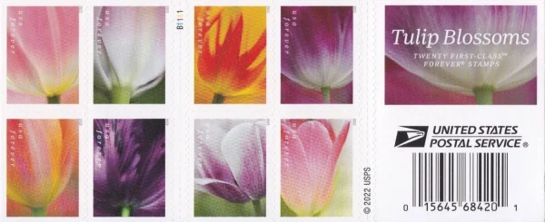 2023 "Tulip Blossoms" Forever Stamps 100pcs
