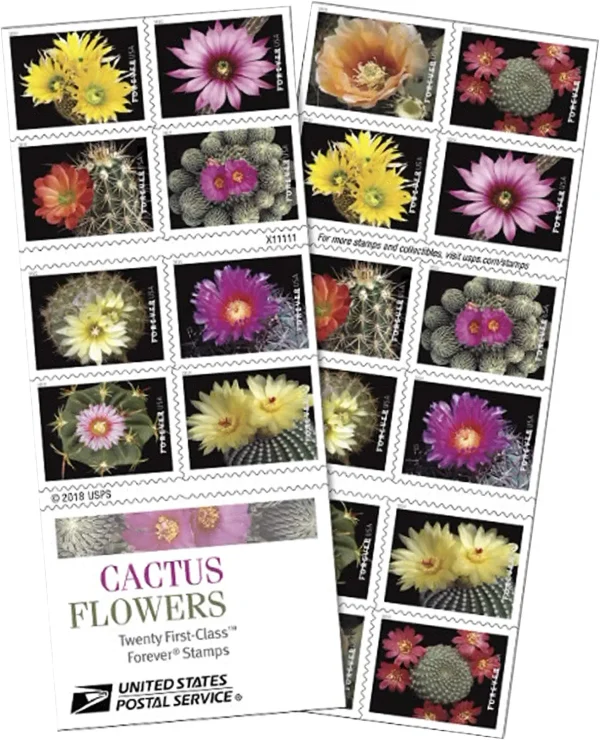 2019 "Cactus Flowers" Forever Stamps 100pcs