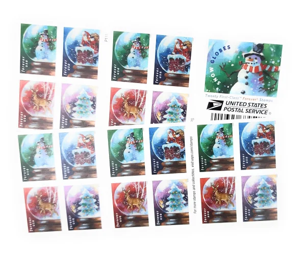 2023 "Snow Globes" Forever Stamps 100pcs