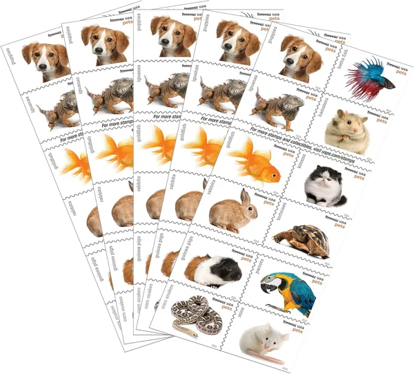2016 "Pets" Forever Stamps 100pcs