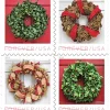 2019 "Holiday Wreaths" Forever Stamps 100pcs