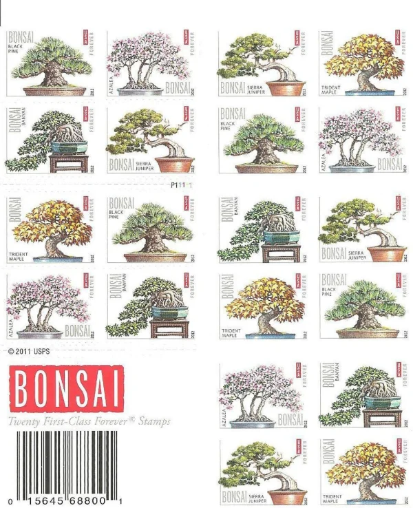 2012 "Bonsai" Forever Stamps 100pcs