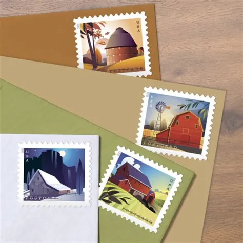 2021 Barns Postcard Rate Stamps 100pcs