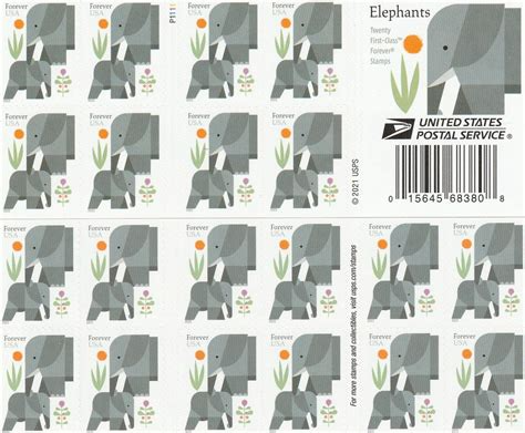 2022 Elephants Forever Stamps