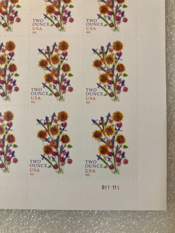 2022 "Sunflower Bouquet" 2-ounce Forever Stamps 100pcs