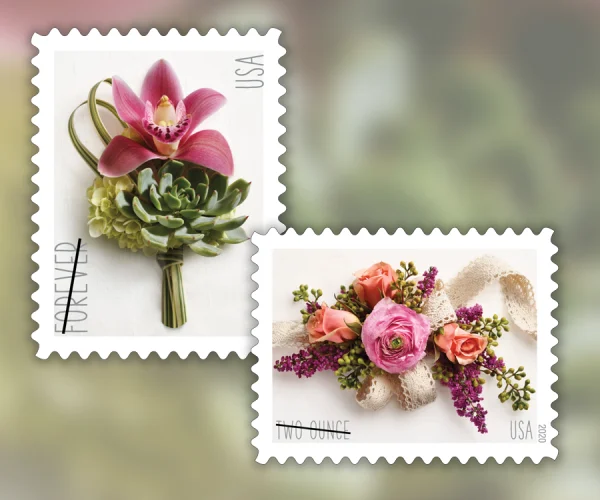2020 "Contemporary Boutonniere" Forever Stamps 100pcs
