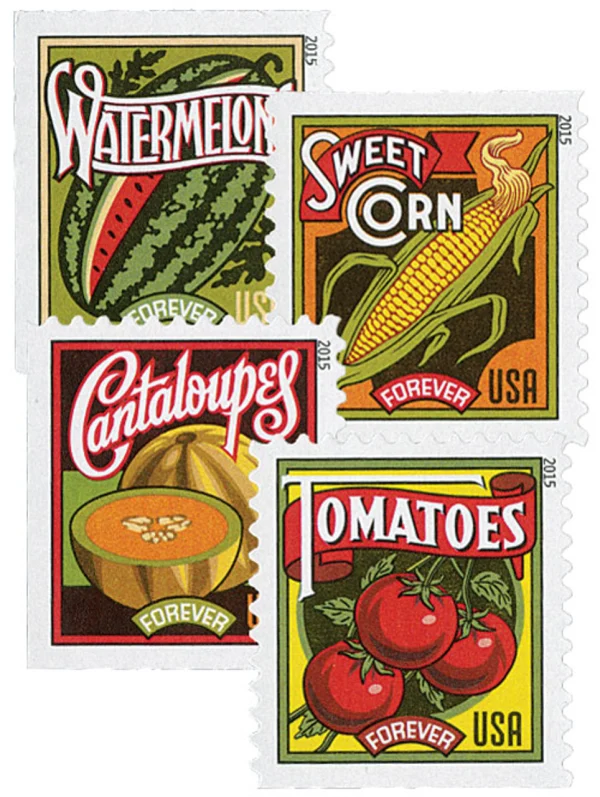 2015 "Summer Harvest" Forever Stamps 100pcs