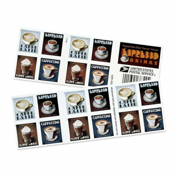 2021 "Espresso Drinks" Forever Stamps 100pcs