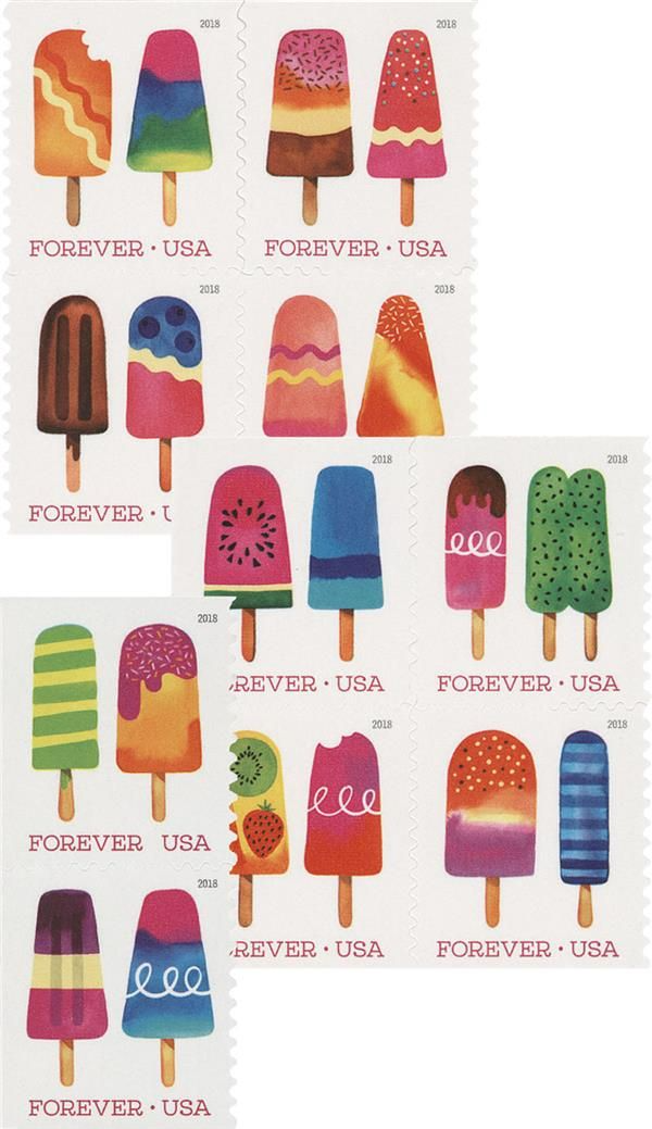 2018 “Frozen Treats” Forever Stamps 100pcs