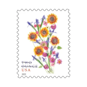 2022 "Sunflower Bouquet" 2-ounce Forever Stamps 100pcs