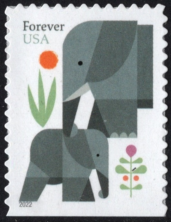2022 Elephants Forever Stamps