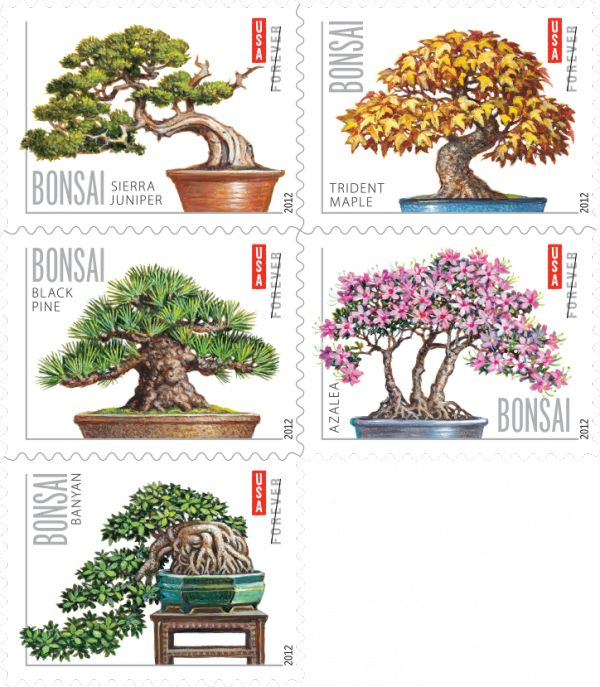 2012 "Bonsai" Forever Stamps 100pcs