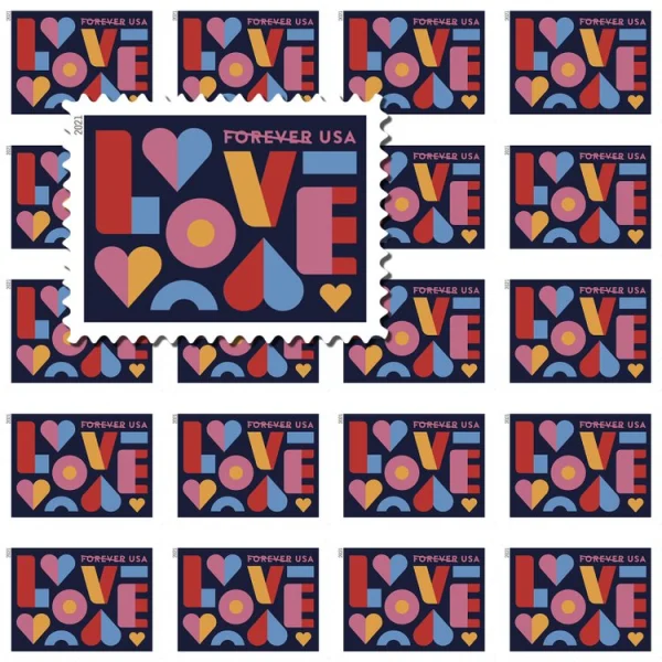 Love 2021 Forever Stamps 100pcs
